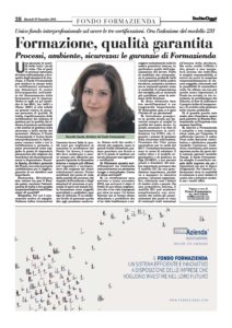 Formazione, qualità garantita. Processi, ambiente, sicurezza: le garanzie di Formazienda