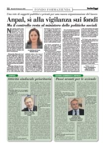 Anpal, sì alla vigilanza sui fondi