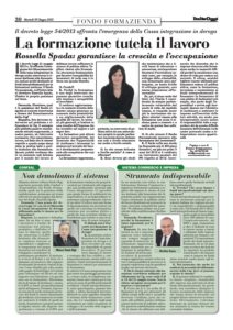 La formazione tutela il lavoro