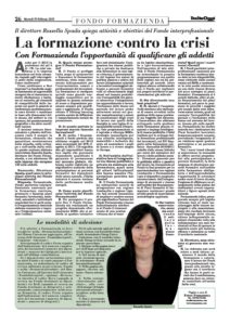 Fondo Formazienda – La formazione contro la crisi