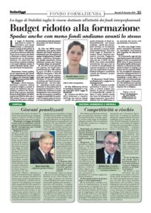 Budget ridotto alla formazione