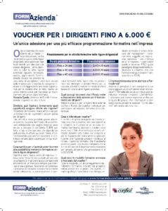 Voucher per i dirigenti fino a 6.000 euro