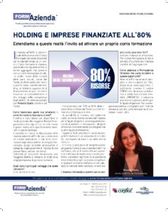 Holding e imprese finanziate all’80%