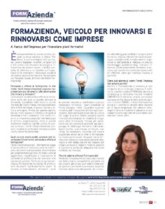 Formazienda, veicolo per innovarsi e rinnovarsi come aziende