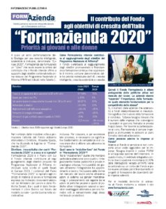 Formazienda 2020. Il contributo del Fondo agli obiettivi di crescita dell’Italia