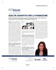 Qualità garantita per la formazione