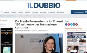 DA FONDO FORMAZIENDA IN 11 ANNI 130 MLN EURO PER FORMAZIONE CONTINUA