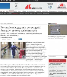 Formazienda, 3,5 mln per progetti formativi settore sociosanitario