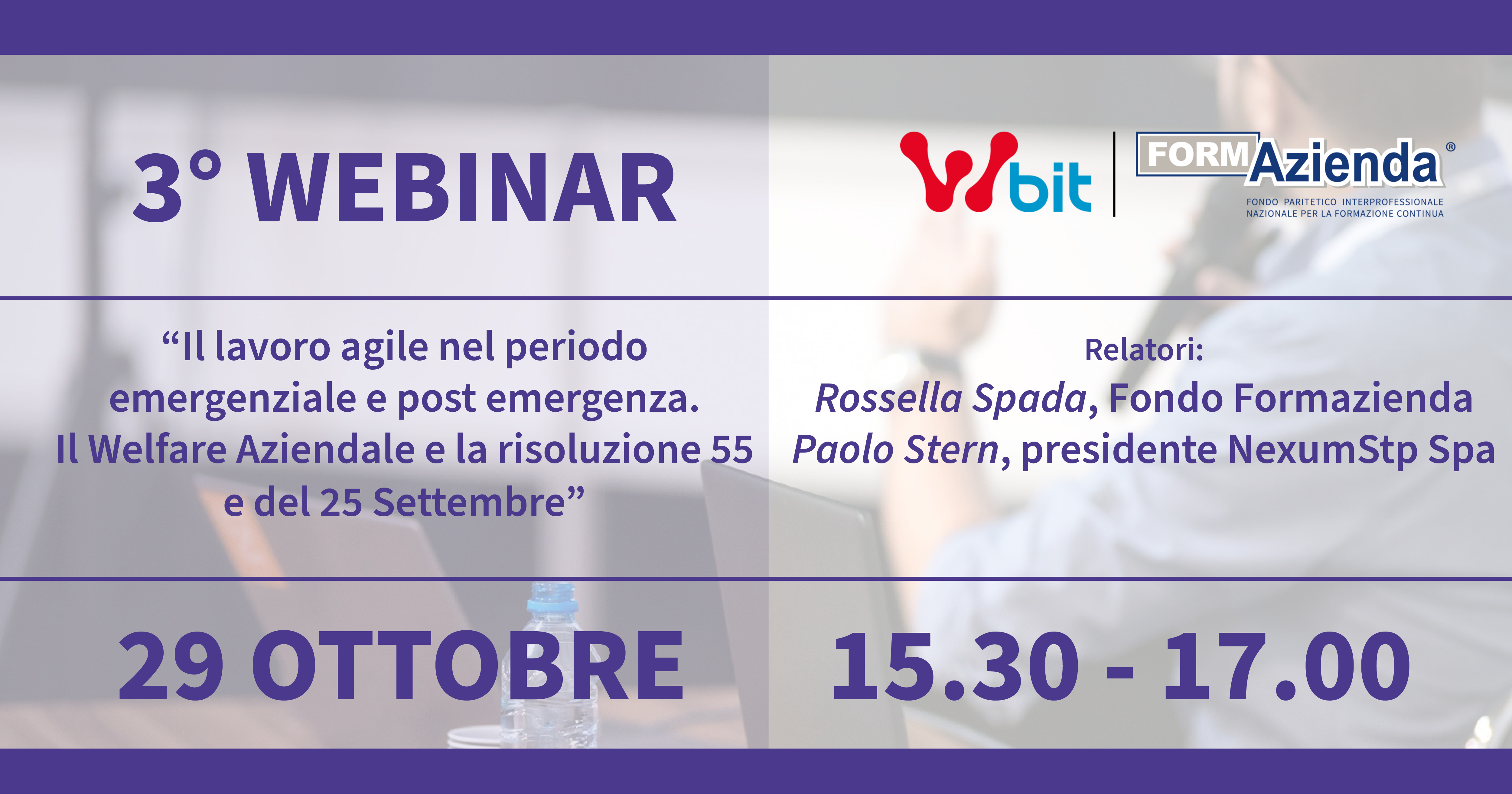 3° WEBINAR WELFARE AZIENDALE IL 29 OTTOBRE