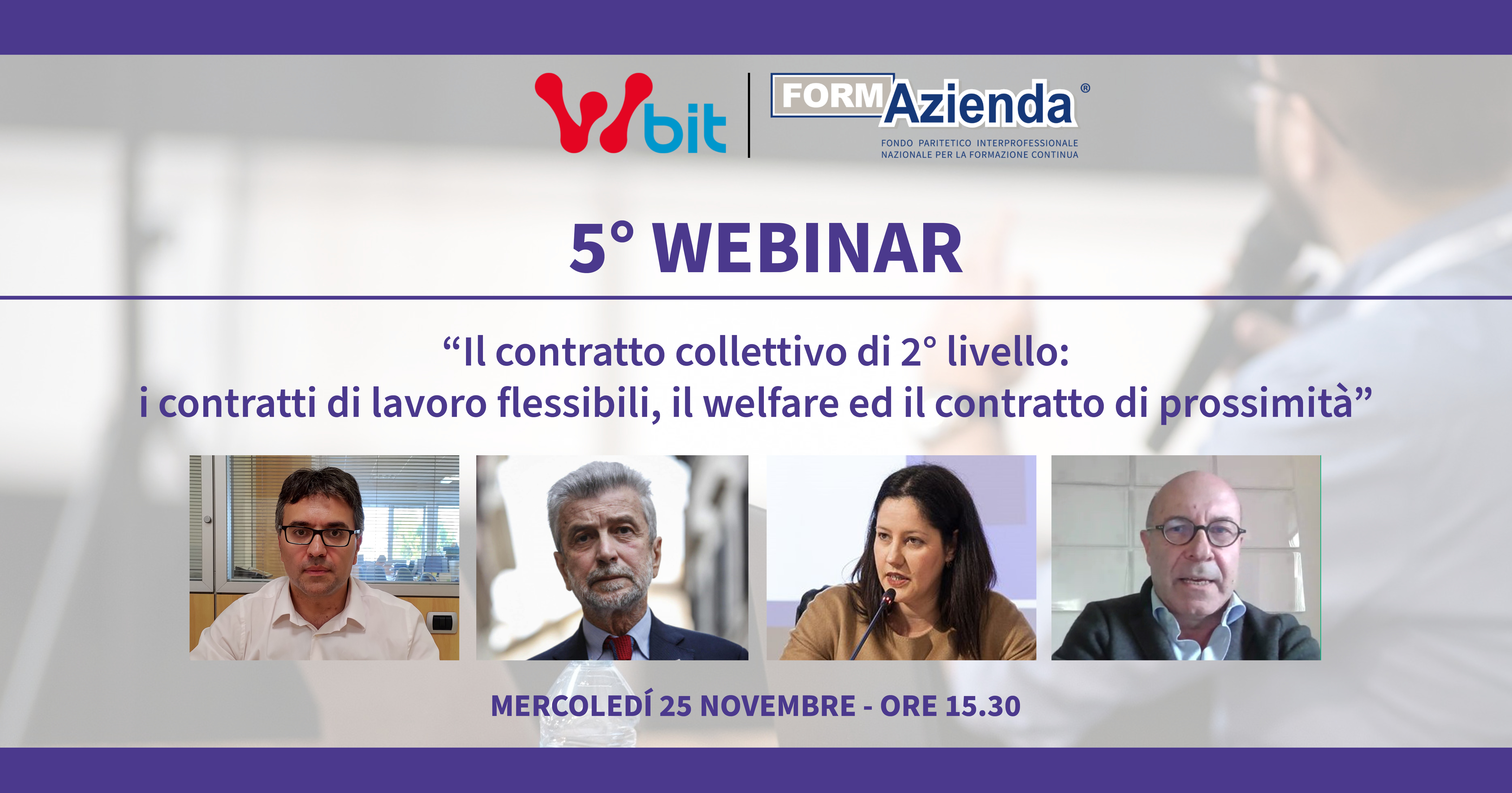 5° WEBINAR  FORMAZIENDA – WELFAREBIT IL 25 NOVEMBRE