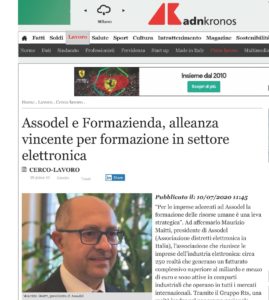 ASSODEL E FORMAZIENDA, ALLEANZA VINCENTE PER FORMAZIONE IN SETTORE ELETTRONICA