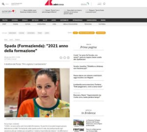 SPADA (FORMAZIENDA): “2021 ANNO DELLA FORMAZIONE”
