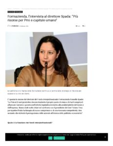 FORMAZIENDA, L’INTERVISTA AL DIRETTORE SPADA: «PIÙ RISORSE PER PMI E CAPITALE UMANO»