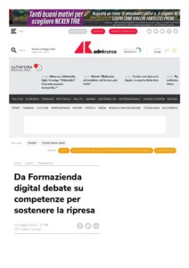 DA FORMAZIENDA DIGITAL DEBATE SU COMPETENZE PER SOSTENERE LA RIPRESA