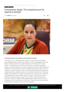 FORMAZIENDA, SPADA: “PIÙ COMPETENZE PER FAR RIPARTIRE LE AZIENDE”