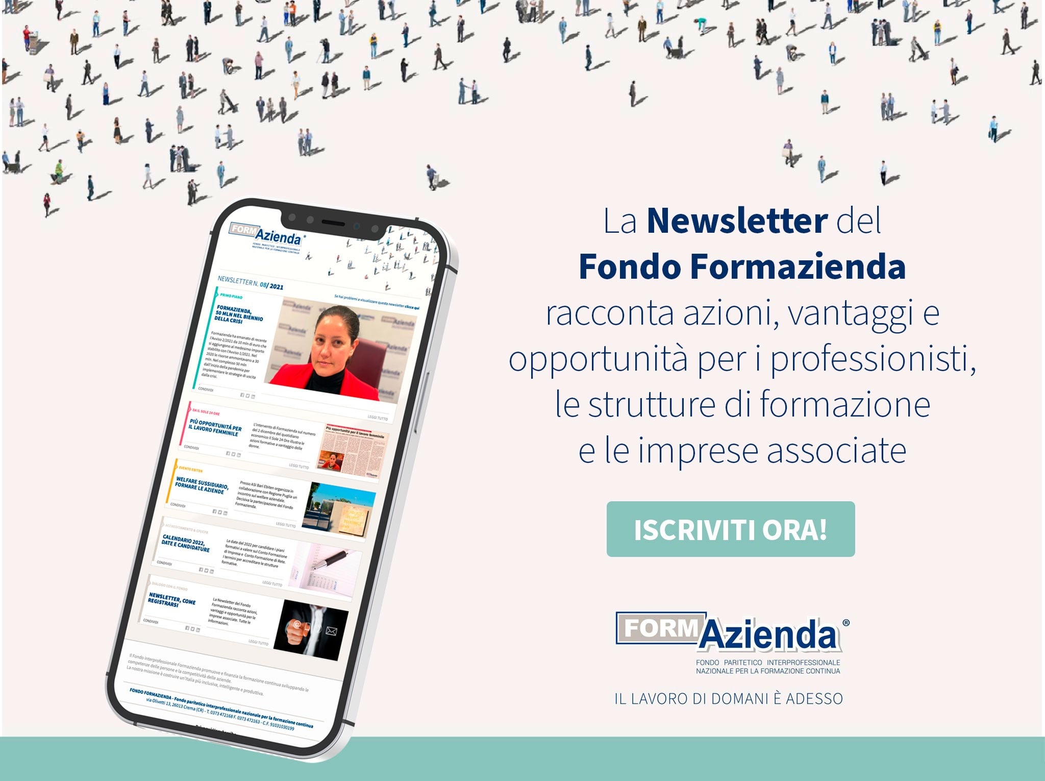 NEWSLETTER, REGISTRATI PER RIMANERE AGGIORNATO