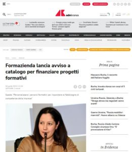 FORMAZIENDA LANCIA AVVISO A CATALOGO PER FINANZIARE PROGETTI FORMATIVI