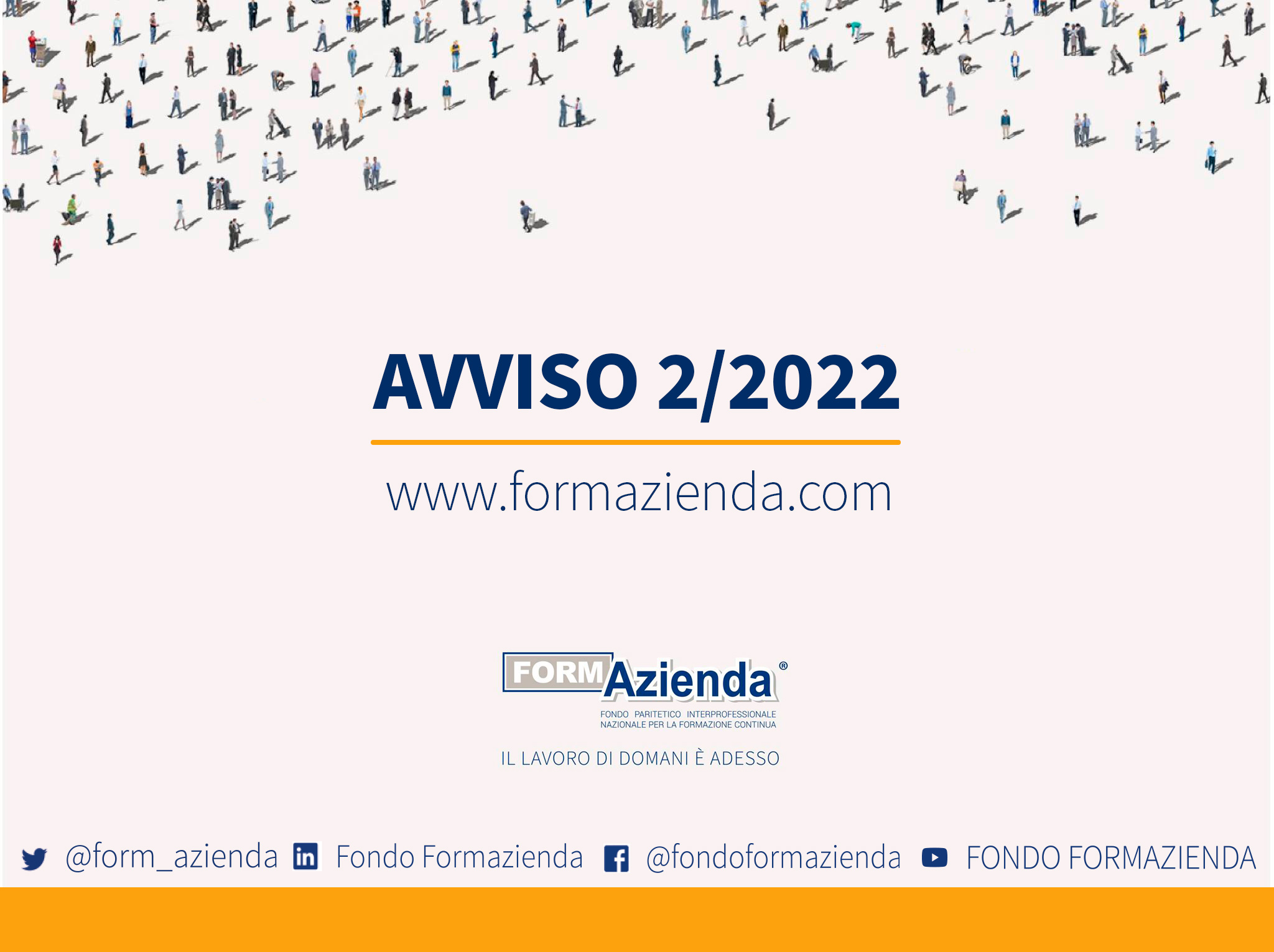PUBBLICATO L’AVVISO 2/2022 A SPORTELLO