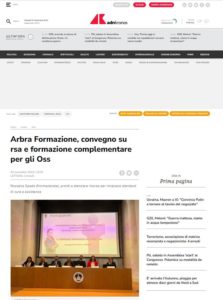 ARBRA FORMAZIONE, CONVEGNO SU RSA E FORMAZIONE COMPLEMENTARE PER GLI OSS