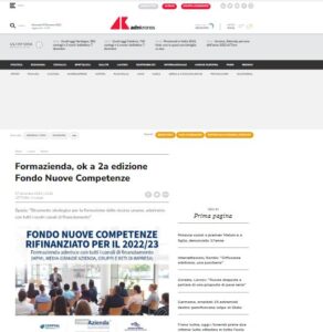 FORMAZIENDA, OK ALLA SECONDA  EDIZIONE FONDO NUOVE COMPETENZE