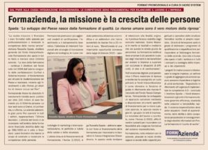 FORMAZIENDA, LA MISSIONE É LA CRESCITA DELLE PERSONE