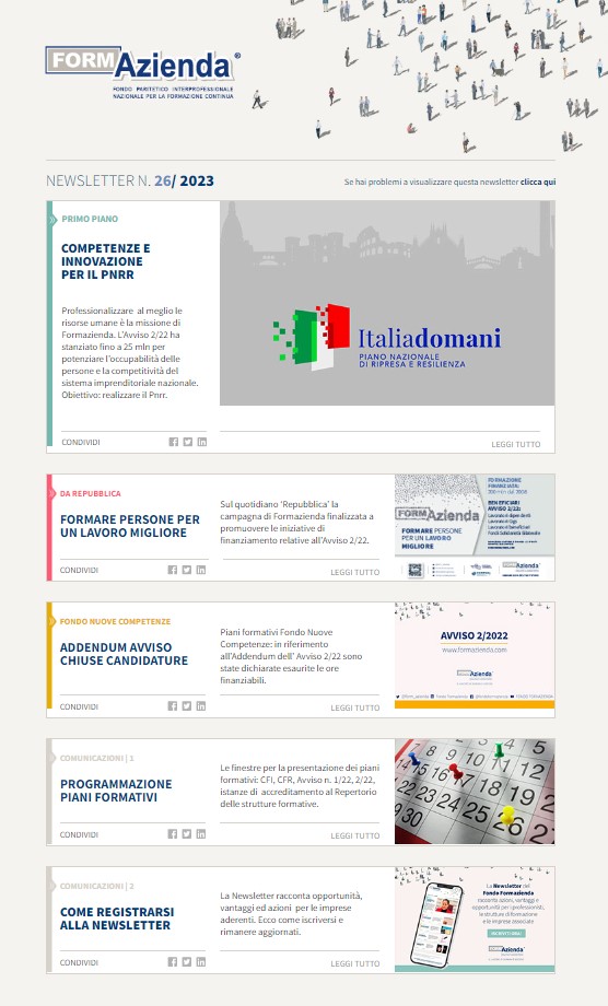 NEWSLETTER N.26 – LUGLIO 2023