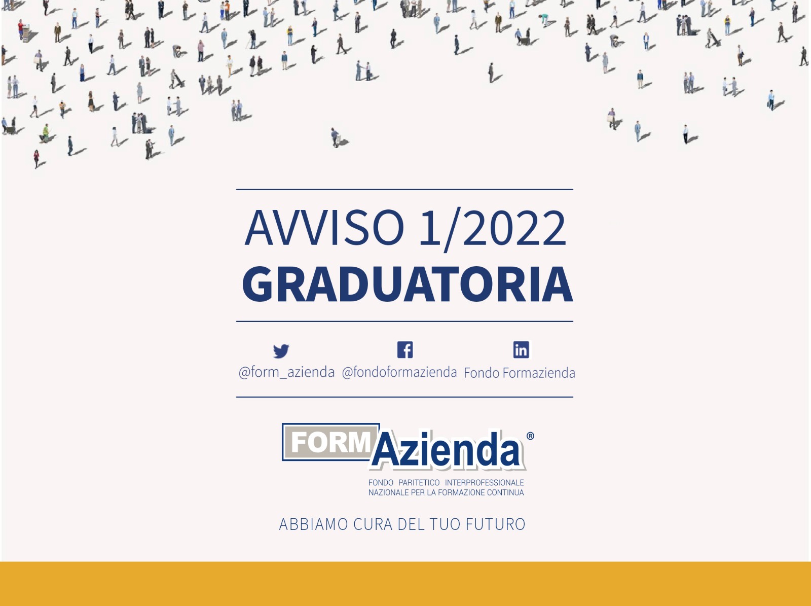 AVVISO 1/2022: GRADUATORIA DEL 27/9