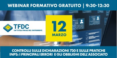 WEBINAR N. 4 / 2024 | 12.3 ORE 9.30 -12.30